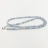 SN1205 Design Kvinnor 8 mm Blue Stone 108 Mala pärlarmband eller halsband Lotus Charm Yoga Armband272o