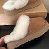 Austrália tazz clássico ultra mini tasman mostarda semente disquette funkette chinelos de inverno plataforma chinelos de pele de carneiro designer moda quente sapatos casuais