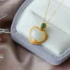 LACKETS LANZYO 925 STERLING SILVER NATUARL VIT JASPER FINE SMEYCH SENT NEACKLACE PENDANT Women Bridaljcz172201aghb12824