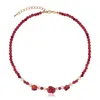 Catene NEKOL Collana di perle di vetro Accessori di gioielli di moda per ragazze da donna Gioielli alla moda all'ingrosso Perle da donna