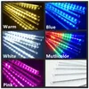 Other Event Party Supplies LED Meteor Shower Rain Lights Waterproof Falling Raindrop Fairy String Light Christmas Holiday Party Patio Decor 30/50CM 8 Tubes 231005