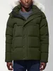 Designer inverno fourrure para baixo parka canadense gansos outerwear com capuz fourrure jaqueta casaco masculino puffer jaqueta topo