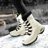 Boots KEKE CAT Women Boots Winter Keep Warm Quality Mid-Calf Snow Boots Ladies Lace-up Comfortable Waterproof Booties Chaussures Femme 231006