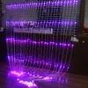 Large 3 M de haut 6 m noël fête de mariage fond vacances eau courante cascade débit d'eau rideau lumière LED String243w