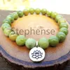 MG0692 Natural A Grade African Yellow Jade Bracelet Natural Gemstone Chakra Mala Bracelet Trendy Women's Yoga Mala Bracelet264o