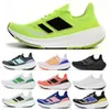 Ultraboost Light Trainer Runner Runner Shoes Ultra Core Triple Black Solar Red Volt Green 2023 Man Women Chaussures Size 5.5 - 12