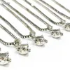 Nouvelle mode collier pendentif tête de taureau collier plaqué argent haute qualité tendance Couple chaîne collier Long bijoux Supply2693
