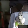 Keychains Lanyards 4 stycken utdragbart märkehållare ID Tungt rulle med nyckelringsklämma för nyckelkortsfallsleverans mode Otabp