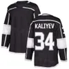 Men Women Kids Hockey 3 Matt Roy Jersey 55 Quinton Byfield 44 Mikey Anderson 91 Carl Grundstrom 29 Pheonix Copley 12 Trevor Moore 34 Arthur Kaliyev Black White Purple