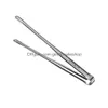 BBQ Tools Tillbehör Grill Tongs Meat Cooke -redskap för Baking Sier Kitchen Cam Supplies Artikel Barbecue Clip Drop Delivery Home Dhnpz