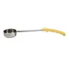 Measuring Tools Pizza Spread Sauce Ladle Rubber Handle Flat Bottom Kitchen Cooking Spoon Stainless Steel Stir Soup