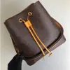 Alta Qualidade MM Bucket Bags Luxury Wallet Brown Crossbody Designer Bag Mulher Bolsa Bolsas De Ombro Designers Mulheres Luxurys Bolsas M44022 Dhgate Atacado