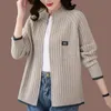 Dames Knits Tees Herfst Winter Vest Trui Jas Dames 2023 Mode Losse Rits Gebreide Jas Vrouwelijke Casual bovenkleding Dames 231006