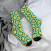 Men's Socks It's Taco Time! Harajuku High Quality Stockings All Season Long Accessories For Man Woman Christmas Gifts