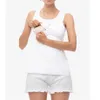 T-shirt na topach macierzyńskich koszulka karmiąca piersią dla kobiet w ciąży lato solidne kamizelki bez rękawów.