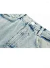 Spódnice 2023 MIDI Maxi Spring wyblakły szczeliną vintage Front Podziel spód swobodny dżinsowy spódnica kobiet PBRA