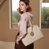Coccinelle/Kechner Big C -serie Ny shoppare stor färgkontrast mode handhållen en axel tygväska för kvinnor