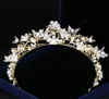 Tiara da sposa da sposa Copricapo con strass Fasce da sposa in cristallo Accessori per capelli Abiti da sposa da sera Copricapo Fascia per capelli2139371