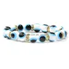 Bedelarmbanden Colorf Turks Blauw Boze Oog 10Mm Rode Vis Gouden Strass Kralen Elasticiteit Armband Voor Mannen Vrouwen Sieraden Drop Delive Dhbx4