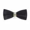 Bow Ties Mens Velvet Bowtie Regulowane wstępnie związane czarne impreza czerwone akcesoria szyi krawat business Wedding Adult Classic Mn90