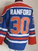 Uomo Vintage Hockey 30 Bill Ranford Maglie Retro 7 Paul Coffey 89 Sam Gagner 17 Jari Kurri 99 Wayne Gretzky 31 Grant Fuhr 11 Mark Messier Classico CCM Ricamo Buono