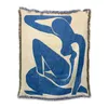 Coperte 160x130 cm Coperta stile Ins per divano letto Nappe lavorate a maglia vintage Arazzo Jacquard Coperte da campeggio Tappetino Pinnic per esterni 231005