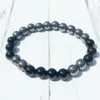 MG0383 8 mm Zwarte Toermalijn Kralen Armband voor Mannen Natuurlijke Hematiet Zwart Obsidiaan Balans Yoga Sieraden Cadeau voor Him290t