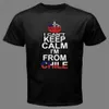 T-shirts pour hommes NE PEUT PAS GARDER LE CALME JE SUIS DU CHILI Chilien Santiago Drapeau T-shirt drôle CHH Style d'été Tops Tee Shirt279v