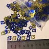 Autres fournitures de fête d'événement Bar Mitzvah Blue Nubmer 13 Confetti Boys Age 13th Birthday Party Décorations de table Confettis 231005