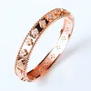 Conjuntos de joias de casamento GLITTER ME Bangle Ring 2 unidades Conjuntos para mulheres Trevo de quatro folhas com zircônia mais alta Pulseiras Charme Joias Presente de casamento Bisuteria Mujer 231005