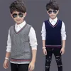 Waistcoat Autumn and Winter Waistcoat Boy's Clothes Ytterkläder Vest Children's Clothing Cotton Barnkläder Barnskickad Vest 231005