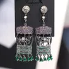 Hoop Huggie Fashion Long Earrings with Horse Silver Stud Elegant Playground Carousel Fringe Earrings for Women Earrings Horse Car 231005