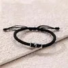 Braccialetti con ciondoli Coppia a forma di giunto di bambù intrecciato fatto a mano per donna Uomo Temperamento Gioielli con bracciale a catena con corda vegetale etnica