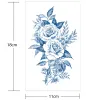 Tijdelijke tatoeages 8pcs veel kruidensap tattoo stickers semi-permanente duurzame vrouwen waterdichte zweet plant inkt roze bloemen 220930 ZZ