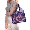 Totes Foldable shopping bag Women's portable storage bag pattern bagblieberryeyes36