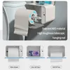 Toiletpapierhouders Automatische tissuebox Waterdicht papierrek Wandmontage Punchfree Lazy Smart Inductie Toiletrolhouder Badkameraccessoires 231005