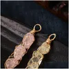 Charms Hand Woven Copper Wire Net Pendant Colorf Crystal Stone Beads For Necklace Earrings Jewelry Making Accessory Drop Delivery Find Dhgkf