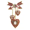 Broche de lujo de diseñador industria pesada Cupido Medieval amor flecha luz lujo amor diseño avanzado sensación broche