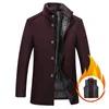 Men's Wool Blends Men Thick Winter Warm Jacket Parkas Coat Men Fashion Autumn Clothing Windproof Woolen Slim Adjustable Vest Parkas Male 231006