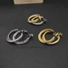 Orecchini in argento Orecchini in modo sterling designer Spedizione di gioielli 18K Bijoux Donna gratis con orecchino oro di lusso placcato A11L