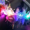 Acessórios para cabelos da faixa da cabeça de flores de brilho Glow Bandas de cabeça de brinquedo de brinquedos de brinquedos LED Festa de natal luminosa faixa de cabelo luminosa 315 H1 LL