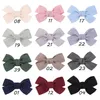 Hair Accessories DIY Cloth Bow Fabric Wrap Edging Clip Pin For Girls Headwear Baby Kids Safe Hairpin Children Clips