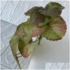 Decorative Flowers Wreaths Artificial Plant Leaves Vine Small Handle Begonia And Fern Potted No Pot Simation Green Plants Home Living Dh4Yh