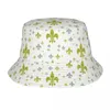 Berretti personalizzati vintage Fleur De Lis cappelli a secchiello uomo donna moda estate spiaggia sole fiore di giglio Fleur-De-Lys berretto da pescatore