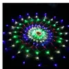 Limited New Arrival Blue Fairy Lights Wedding Decoration 110v-240v Led Bulbs Spider Net Decorate Light 120 Wedding Christmas Xmas 245G