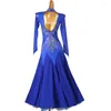 Stadiumkleding Volwassen Sexy Latin Dans Jurken Dames Kwasten Prestaties Competitie Kleding Moderne Big Swing Wals Jurk