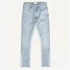Calças jeans vintage angustiado ponto casual grande masculino e feminino denim284n