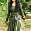 Medieval Dress Women Long Sleeve Maxi Robe Vintage Fairy Elven Renaissance Celtic Viking Gothic Clothing Fantasy Ball Gown 2206132829