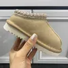 Designer Fashion Kids Toddler Tasman tofflor Tazz Baby Boots Chestnut Fur Slippers Sheepskin Shearling Classic Ultra Mini Boots Winter Slippers ull liten stor