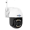 Hiseeu 4K 8MP Dual Lens PTZ Wifi IP-camera 8X Zoom Buiten HD Full Color Nachtzicht Menselijke detectie Videobewakingscamera's